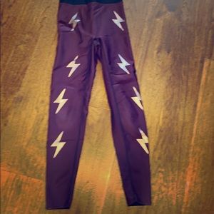 Ultracor lightning bolt leggings.  Size XS